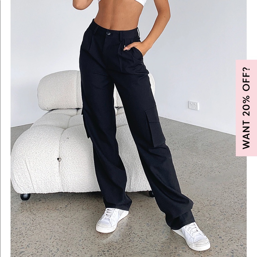 White Fox Boutique “Make It Official Pants Black” Size S